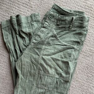 Free People Olive Cargo Pants